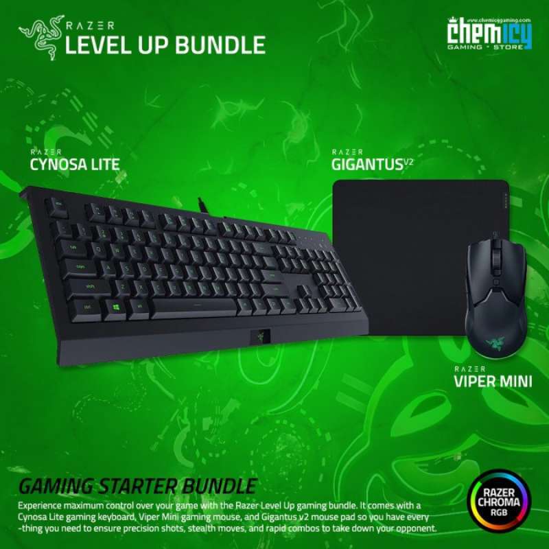 Level Razer Promo Razer Level Up Gaming Bundle : Cynosa Lite + Viper Mini ...