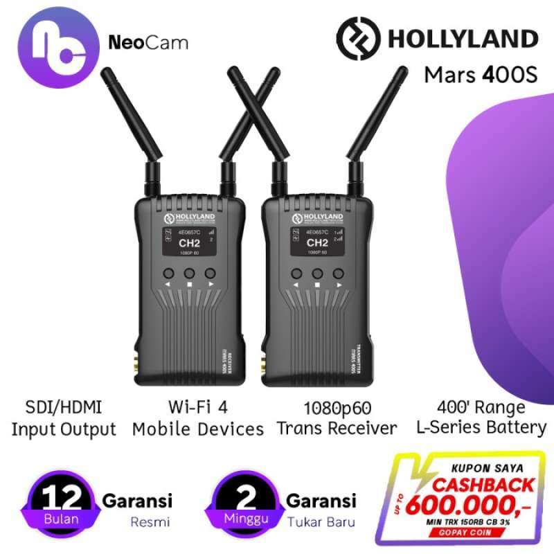 Promo Sale Hollyland Mars 400S Pro Sdi Hdmi Wireless Video Transmission