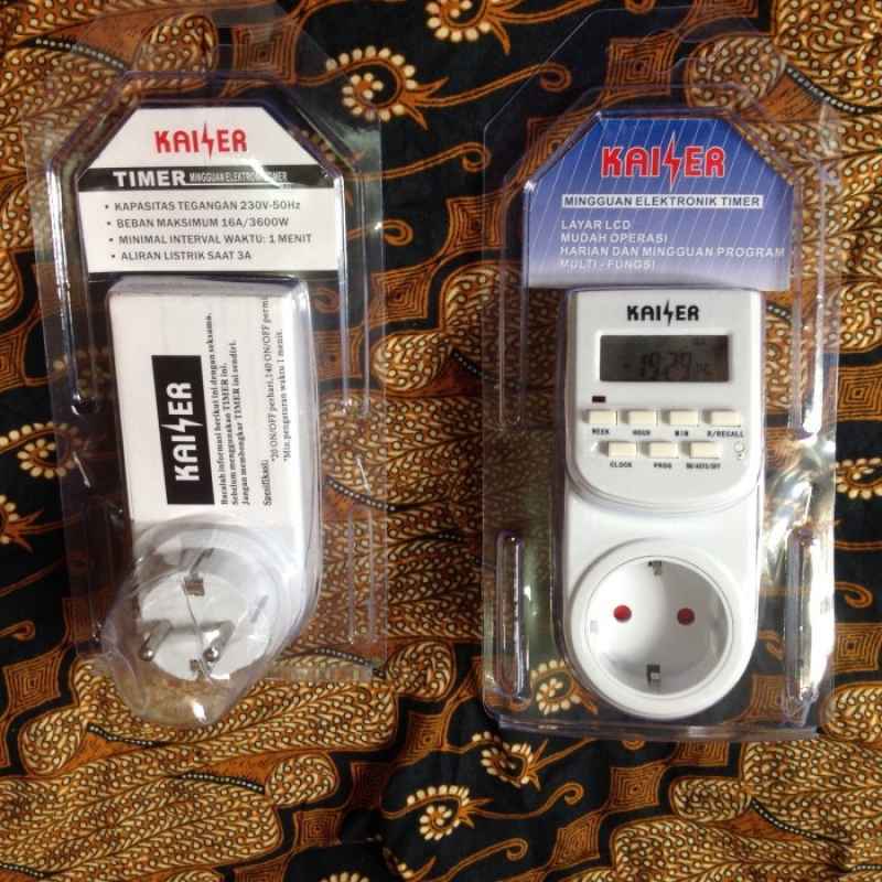 Promo Stop Kontak Timer Digital Merk Kaiser utk Hidroponik, Organik