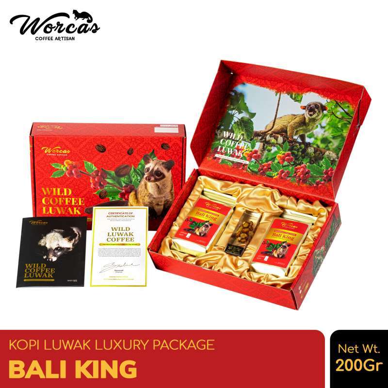 Jual Worcas Kopi Luwak Liar Bali King Luxury Package 200gr Di