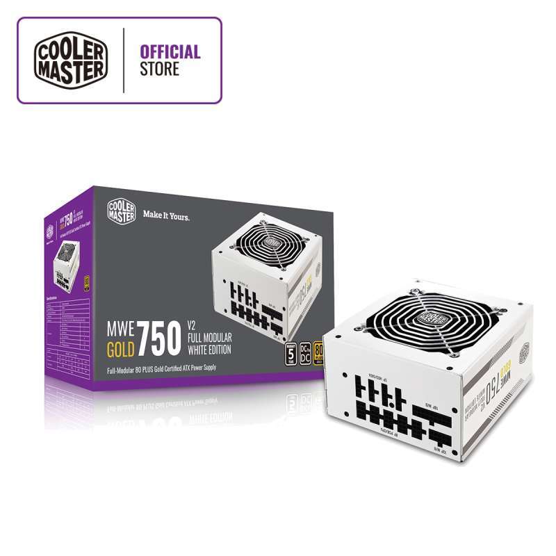 Jual Cooler Master MWE Gold 750 - V2 Full Modular White Edition PSU di ...