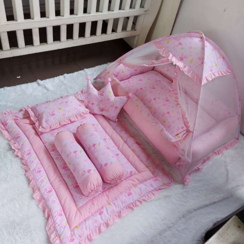 Promo Kasur Bayi Dan Kelambu Romantic Rose Pink Baby Nest Set Kelambu Multicolor 1 Diskon 27 Di Seller Yukbelanja Shop Harapan Jaya Kota Bekasi Blibli