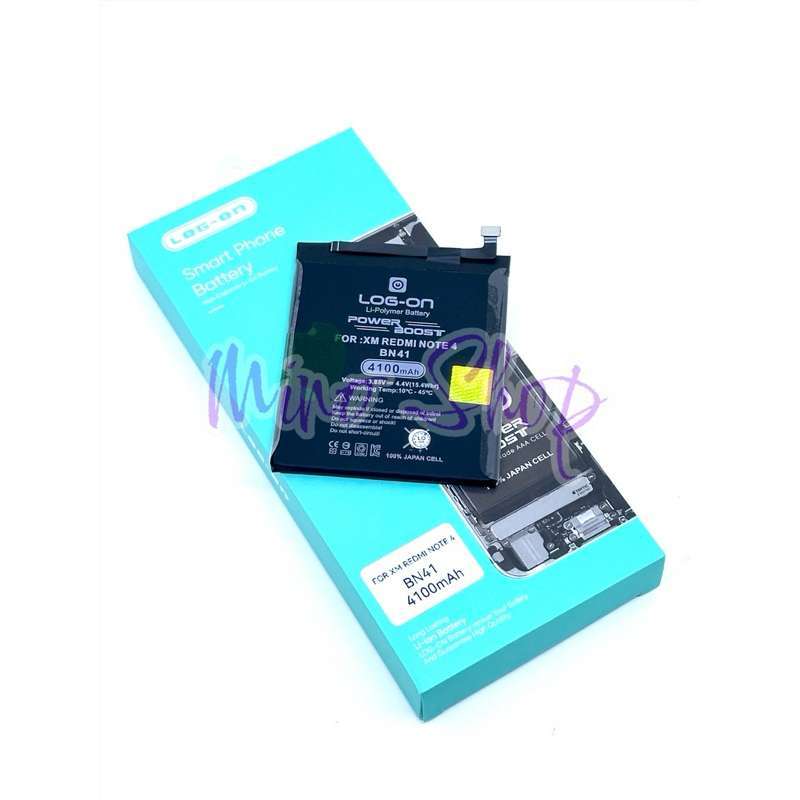 BATERAI BATRE LOG ON XIAOMI REDMI NOTE BN41 DOUBLE POWER