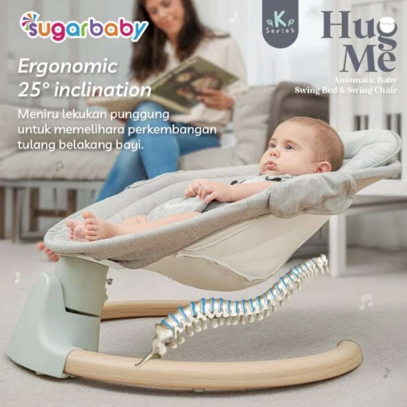 Promo Sugar Baby Hug Me XL Size Swing Bed Bouncer Rocker Ayunan ...