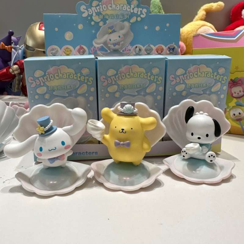 Boîte Mystère Sanrio Miniso - Série Ocean Pearl's - Figurine Kawaii En PVC - Neuf Sous Blister Scellé