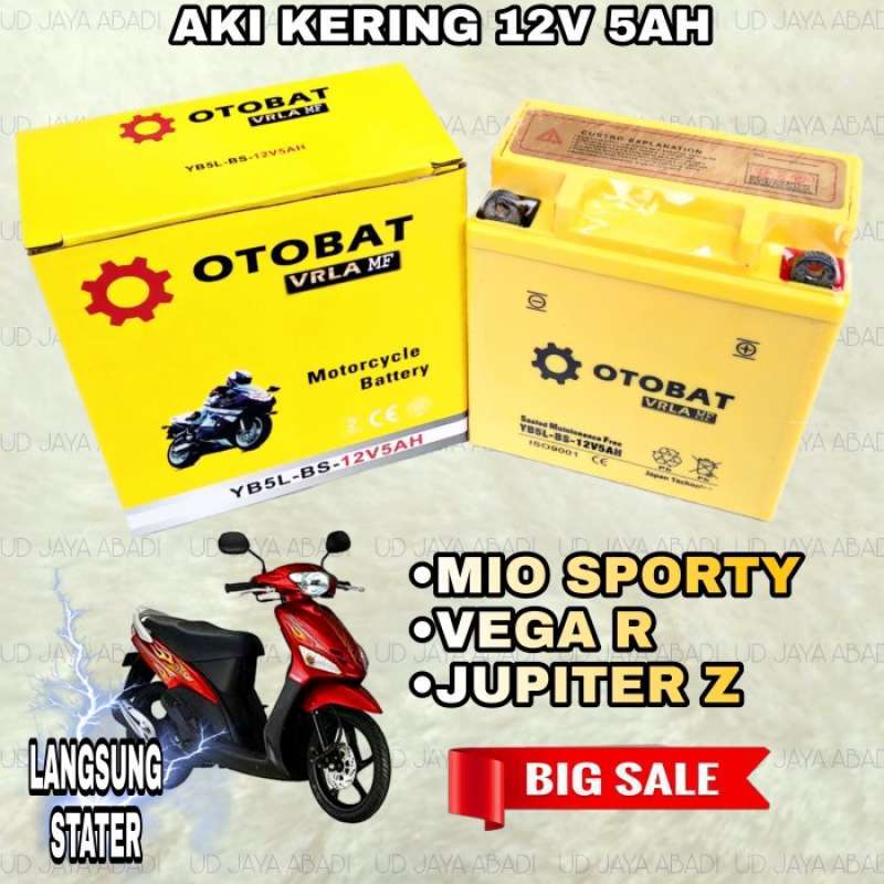 Promo aki motor mio sporty Diskon 9% di Seller ADZANA STORE - Mekarsari