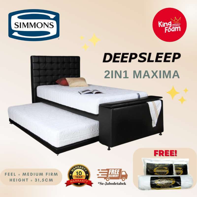 Jual Simmons 2in1 Maxima Semua Ukuran Kasur Springbed (Full SET) di