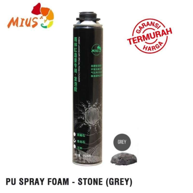 Jual MIUS Expanding Spray Foam Grey GLASS TERRARIUM PALUDARIUM