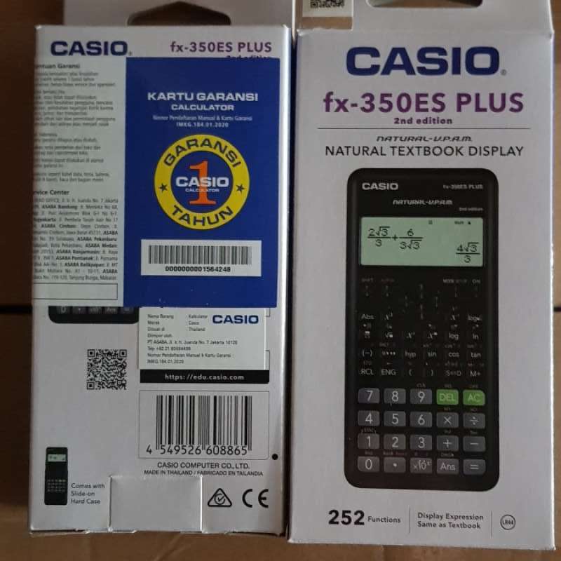 Jual Casio Calculator Fx 350 Es Original Terbaru Terlengkap Harga Termurah November 2024