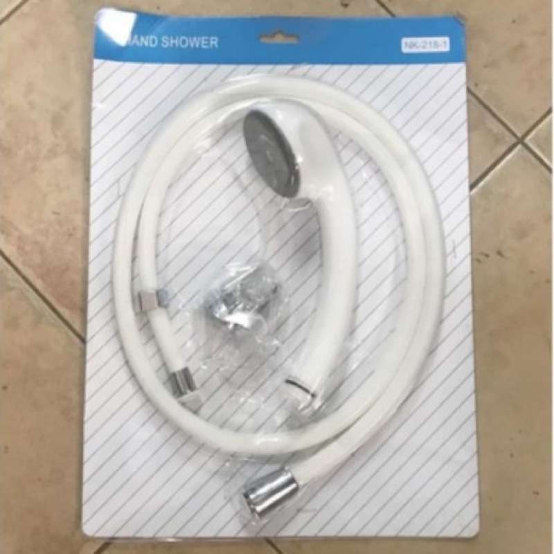 Promo HAND SHOWER MANDI PLASTIK BISA SETEL AWET 1 SET LENGKAP SELANG