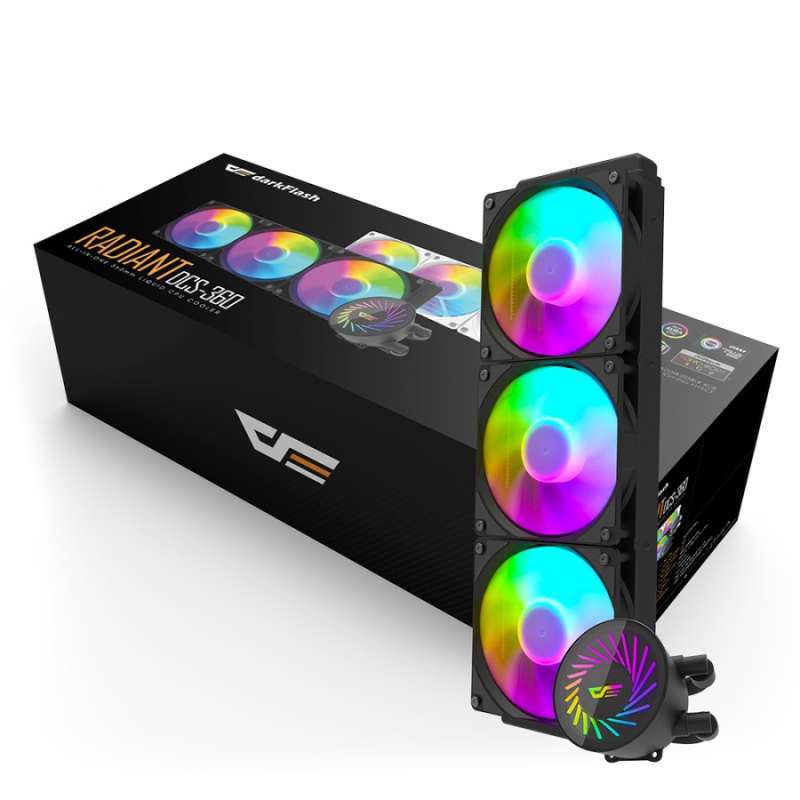 Jual Darkflash Radiant Dcs 360 Black & White | Aio Liquid Cooler Water ...