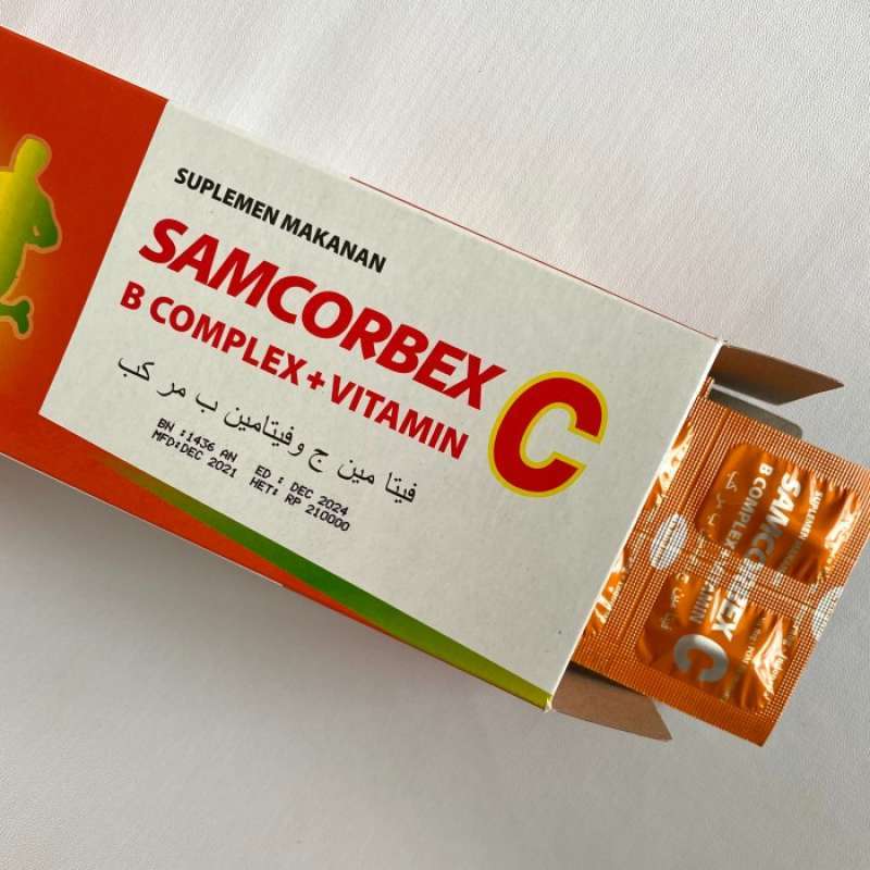 Samcorbex Promo Samcorbex C 500mg + Vit B seperti Selkom / Selcom C ...