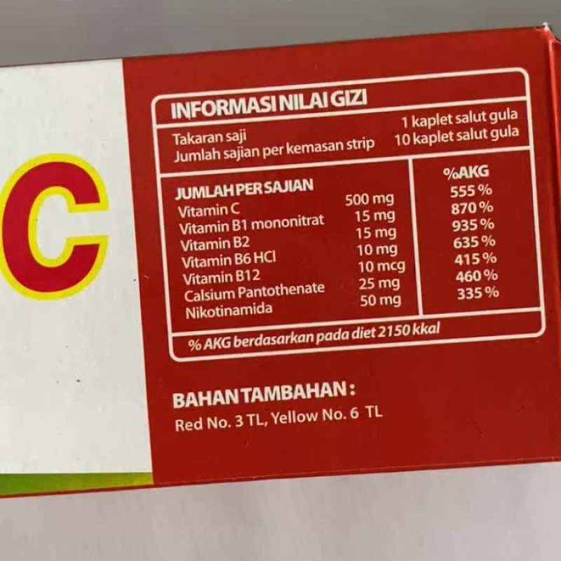 Samcorbex Promo Samcorbex C 500mg + Vit B seperti Selkom / Selcom C ...