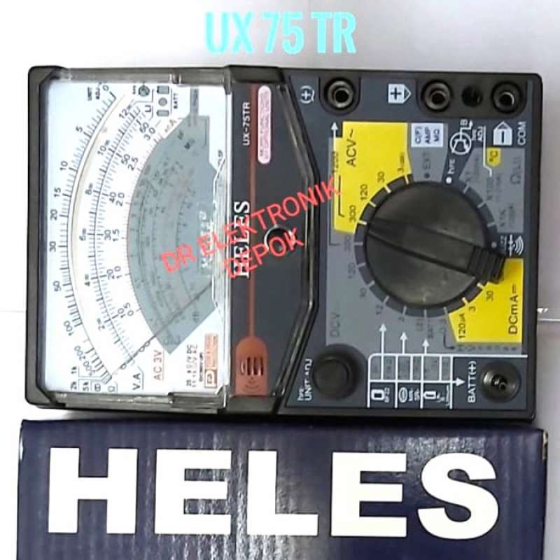 Promo MULTIMETER AVOMETER MULTITESTER ANALOG HELES UX 75 TR UX75TR