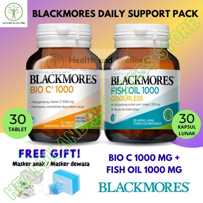Jual Paket Imun Blackmores Bio C 1000 Mg 30 Tablet Dan Odourless - Main Image