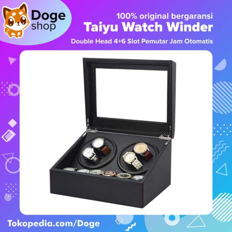 Jual Taiyu Double Head 4 6 Slot Watch Winder Display Kotak Jam Tangan W103t Di Seller Kikan Store Mekarsari Kab. Tangerang Blibli