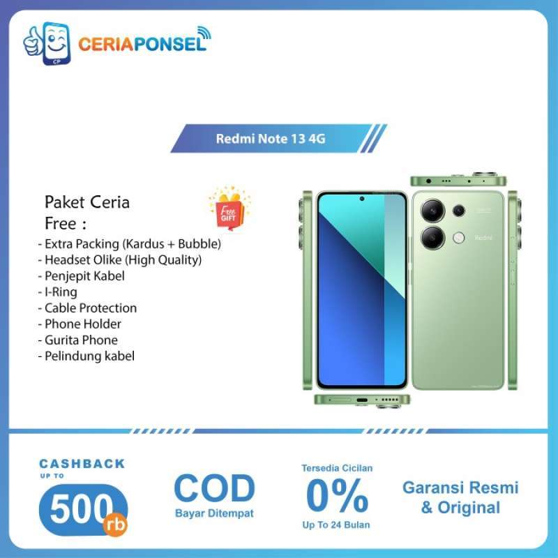 Promo Xiaomi Redmi Note 13 4g 8/128gb 8/256gb Snapdragon 685 | 108mp ...