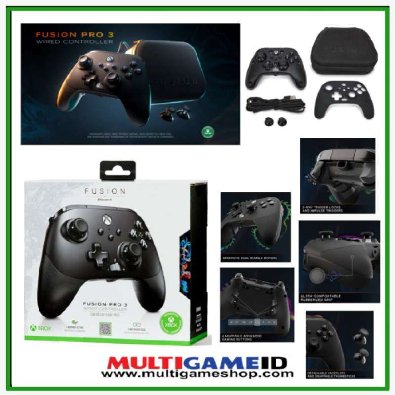 Xbox Wired FUSION PRO Controller (Power A) GARANSI TAHUN 03031