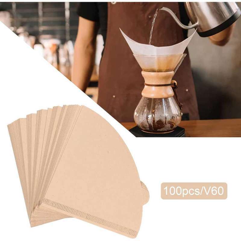 Jual Kertas Saringan Kopi Filter Paper V60 24 Cups 100 Pcs V02 Mesin