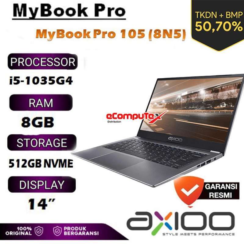 Jual Laptop Axioo Mybook Pro 105 (8n5) I5-1035g4 8gb 512gb Nvme 14 Inch ...