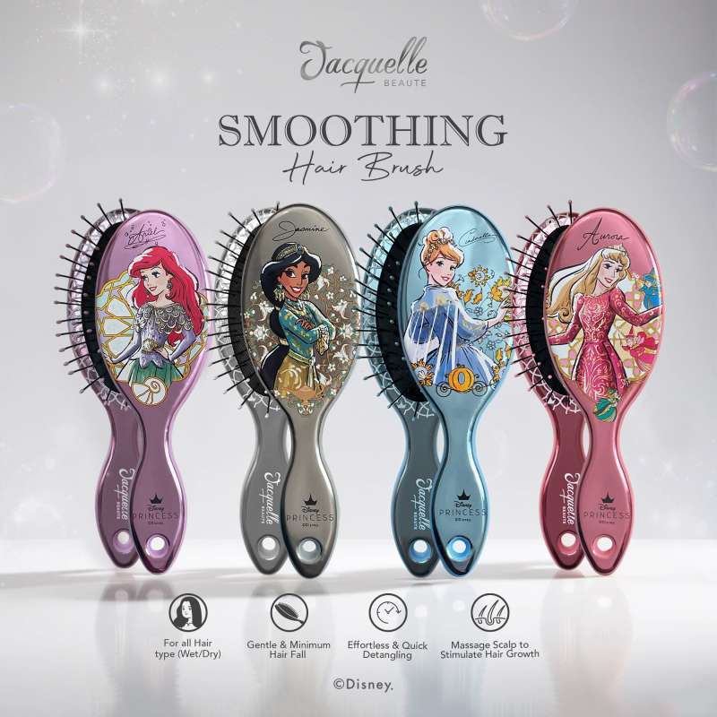Promo Jacquelle Smoothing Hair Brush Disney Princess Ariel, Aurora