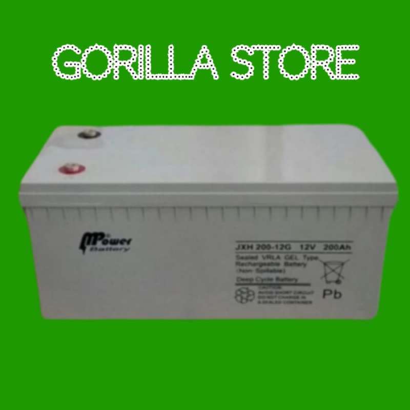 Promo Baterai Aki Vrla Mpower Plus 12v 200ah - Jxh200-12g Promo Diskon
