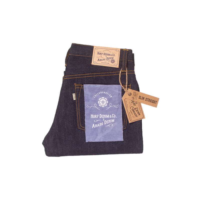 Abang Denim x NURF 16 Oz Selvedge Denim Deep Indigo Celana Jeans Pria