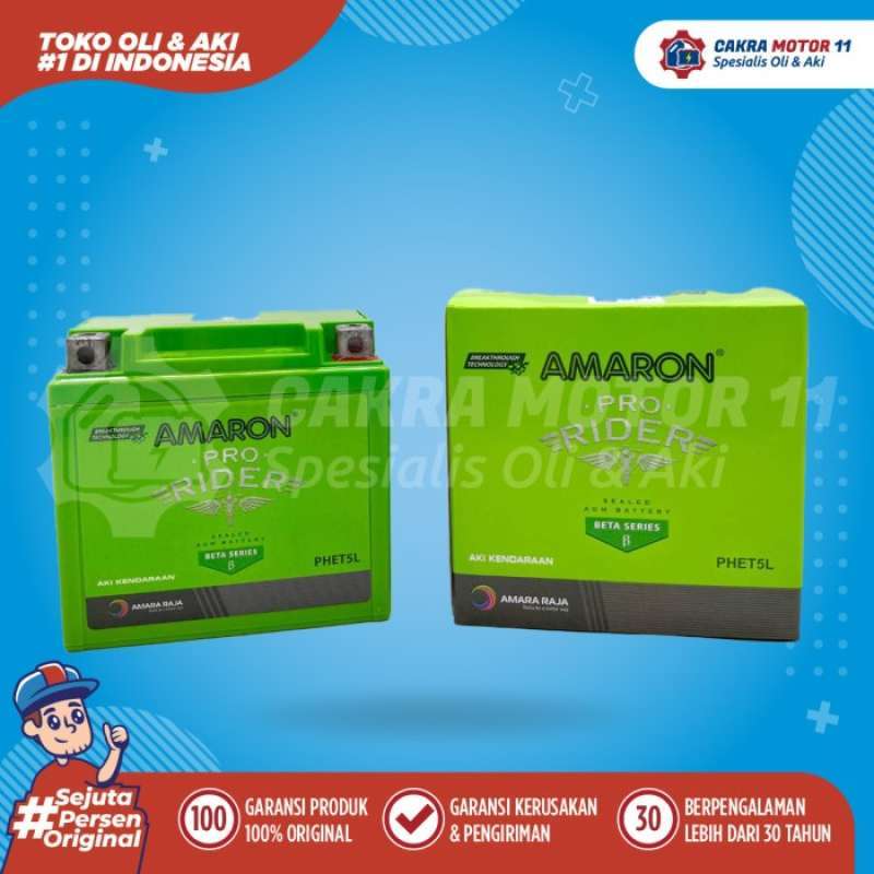 Promo Aki Honda Vario 150 Cc Amaron Rider Etz5l Diskon 33% Di Seller