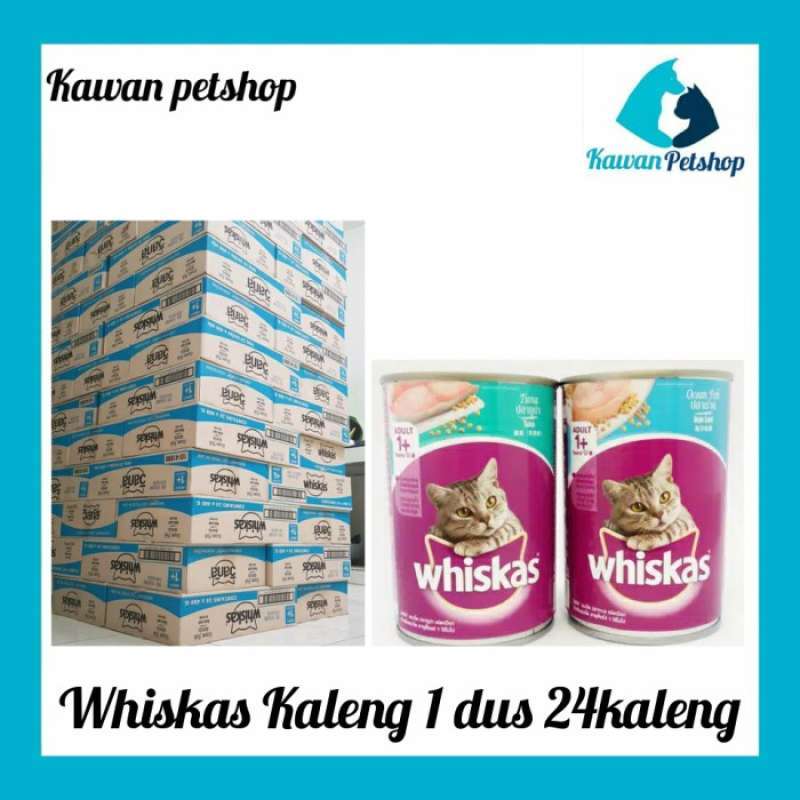 Promo Whiskas Ocean Fish 1 Dus Isi 24 Kaleng Makanan Basah Gojek Only