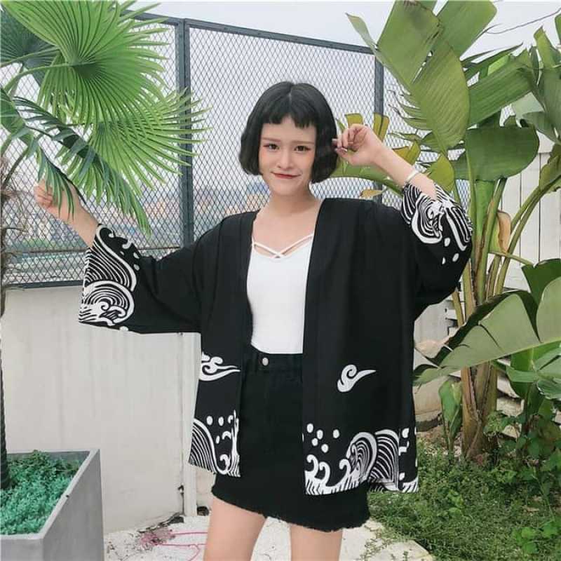 Kimono cardigan pria clearance