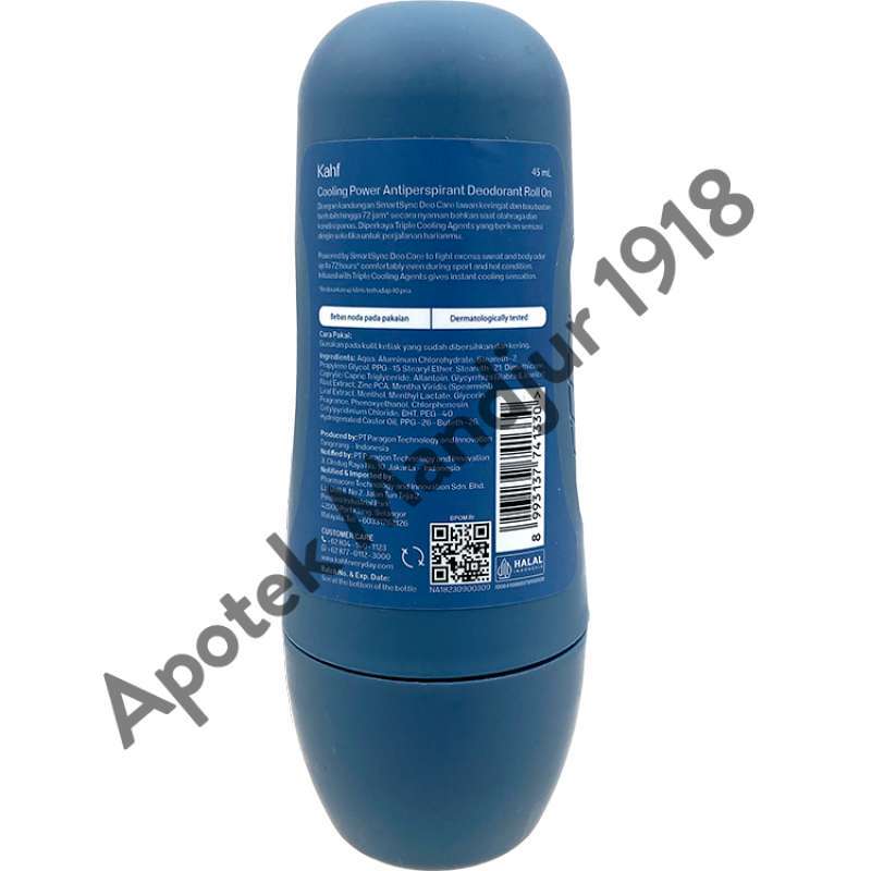 Jual Kahf Cooling Power Antiperspirant Deodorant 45 Ml Sensasi Dingin