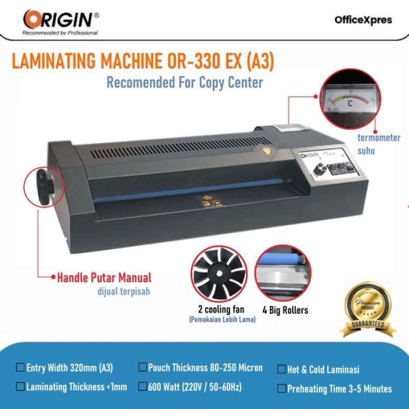 Promo Mesin Laminating Origin / Mesin Laminasi / Mesin Laminator A4 A3