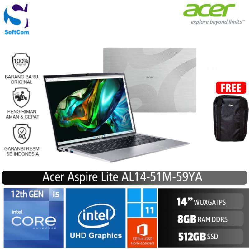 Laptop Acer Aspire Lite 14 51 M - 🔥 Harga & Spesifikasi Terbaru Juni 2025