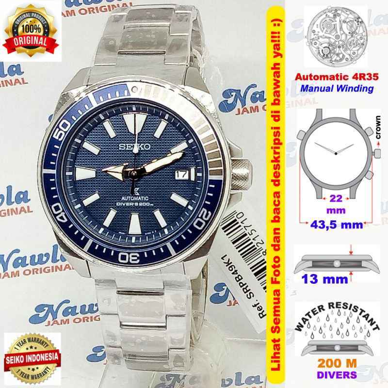 Jual Seiko Prospex Srpb49k1 Samurai Deep Blue Dial Jam Tangan