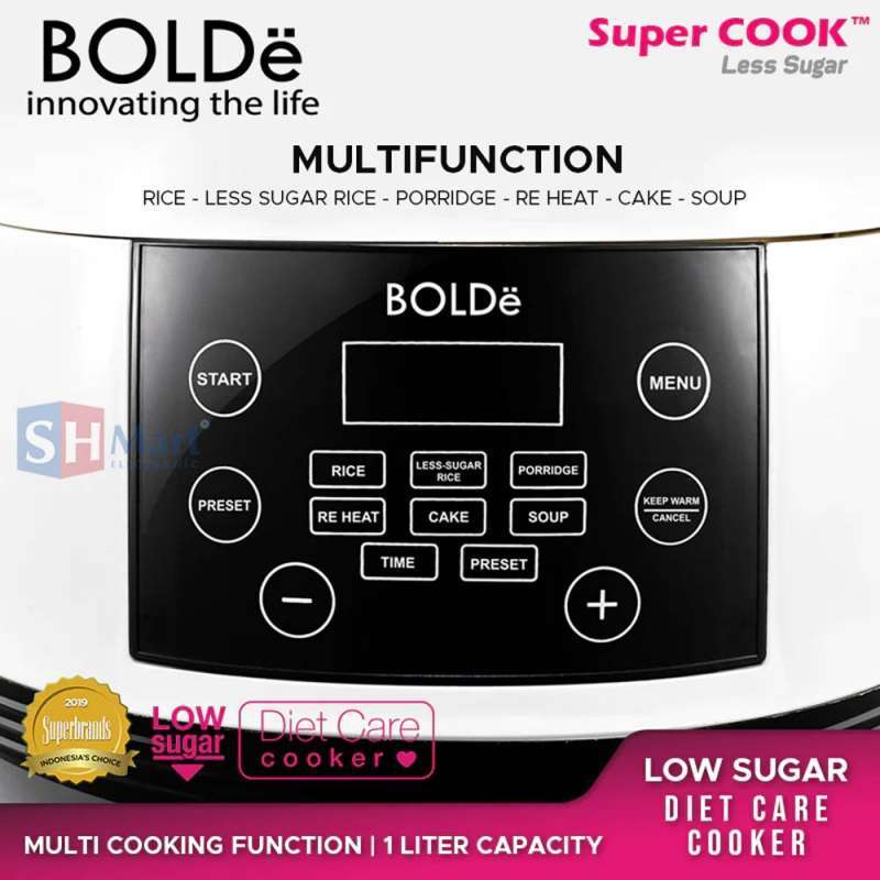 Jual Rice Cooker Bolde Super Cook Less Sugar Kapasitas 1 Liter / Rice ...
