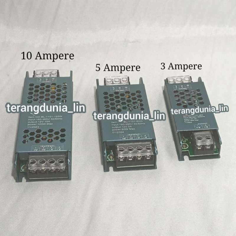Trafo Adaptor Jual Trafo Led Strip Adaptor Power Supply Slim 12v 3,5,10 Ampere Di ...
