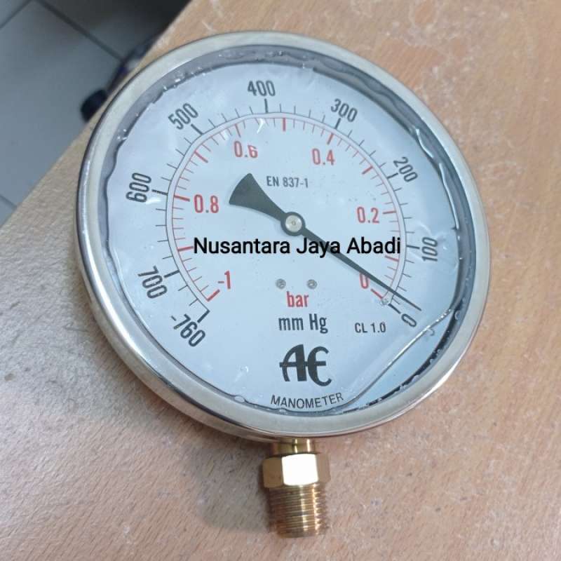 Promo Vacuum Vakum Vacum Gauge Stainless 6 Inchi 760 0 Mmhg 1 0