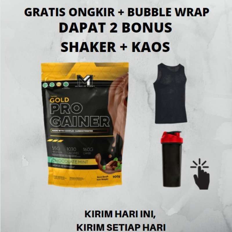 Promo Pro Gainer 2 Lbs Halal 900gr Muscle First Progainer Coklat Vanila ...