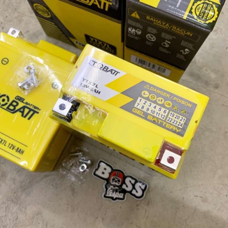 Promo Battery Aki Itobatt Ytx7l 12v 8ah Vespa Sprint Primavera Gts S Lx