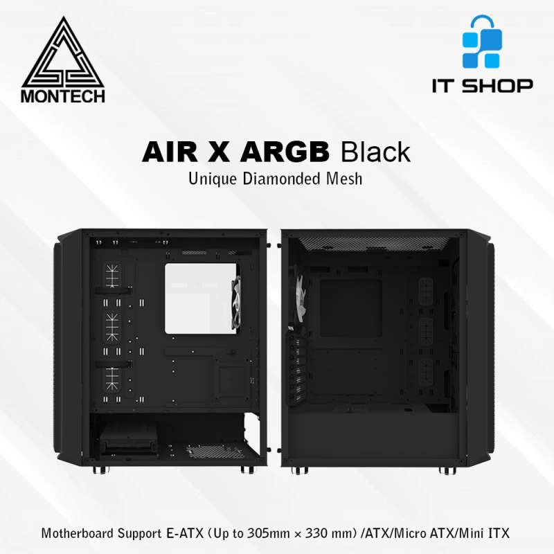 Jual Montech Casing Air X Argb Black Di Seller It Shop Official Store ...