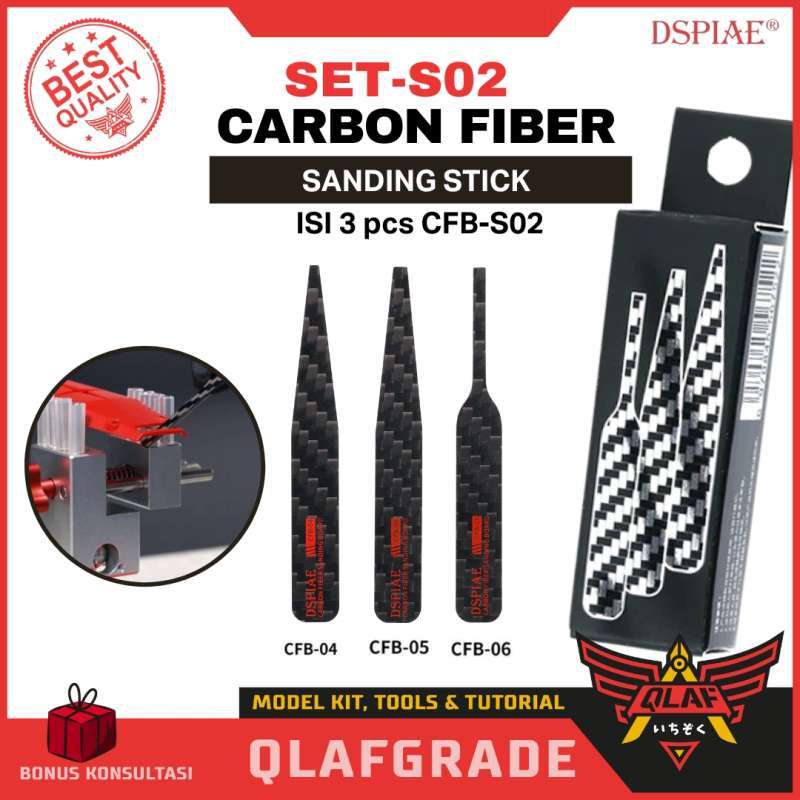 Jual Papan Amplas Carbon Fiber Dspiae Sanding Stick Cfbs02 Di Seller