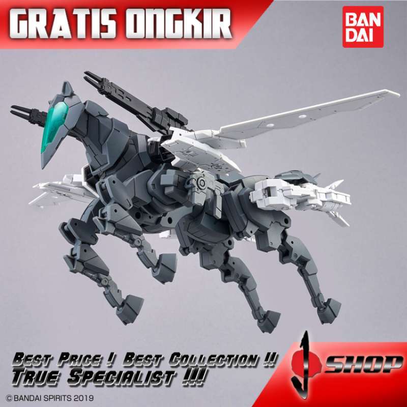 Bandai 30MM – Véhicule Exa Horse Mecha Version Gris Foncé – Maquette 1/144 Articulée – Kit Plastique à Code Couleur