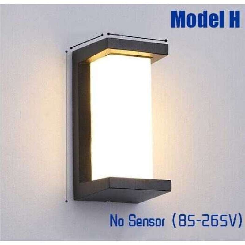 Promo Lampu Dinding Outdoor Pagar Led Tahan Air Minimalis Modern Warm