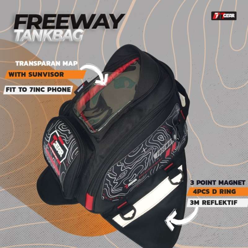 Promo 7gear - Freeway Tankbag Motorcycle [ Tas Tangki Motor ] Diskon 23 ...