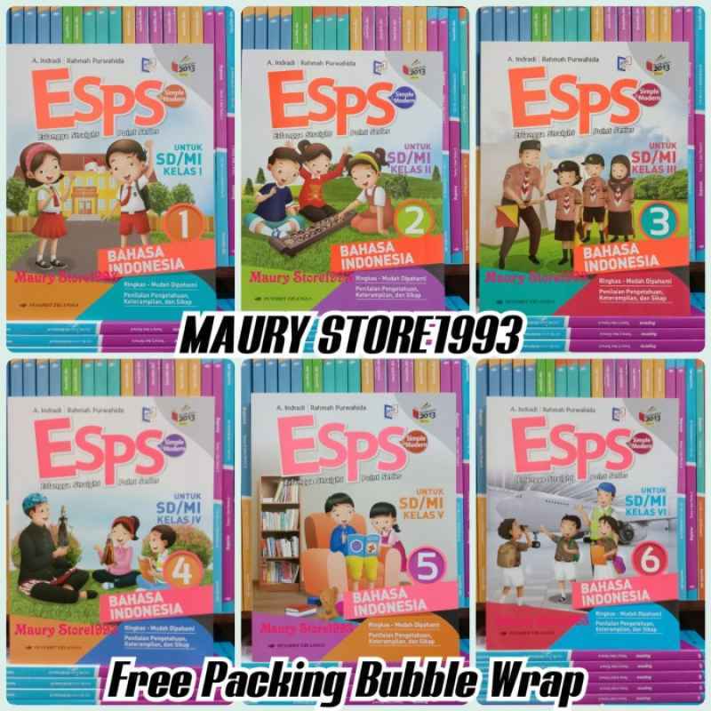 Promo Esps Bahasa Indonesia Sd/mi Kelas 1 2 3 4 5 6 K13 Revisi Erlangga ...