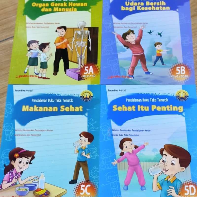 Promo 1 Paket Pendalaman Buku Teks Tematik 5a 5b 5c 5d 5e Sd Kelas 5 ...
