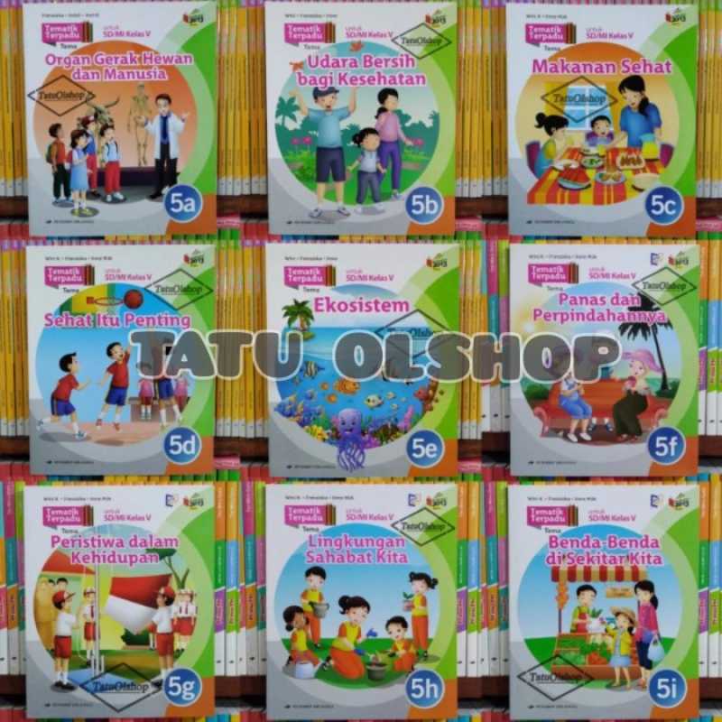 Promo Buku Tematik Terpadu Sd Kelas 5 5a 5b 5c 5d 5e 5f 5g 5h 5i K13n ...