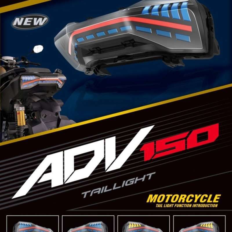 Promo Stoplamp Led 3in1 Adv 150 Led Running / Lampu Stop Led Adv Diskon ...
