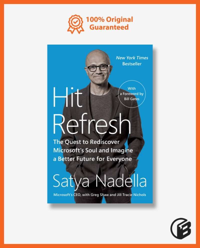 Promo Buku Import Hit Refresh By Satya Nadella (original Paperback