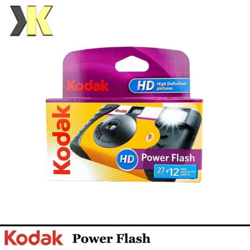 Jual Kodak Power Flash / Daylight/ Funsaver Singleuse Disposable Camera Powerflash27+12 Di